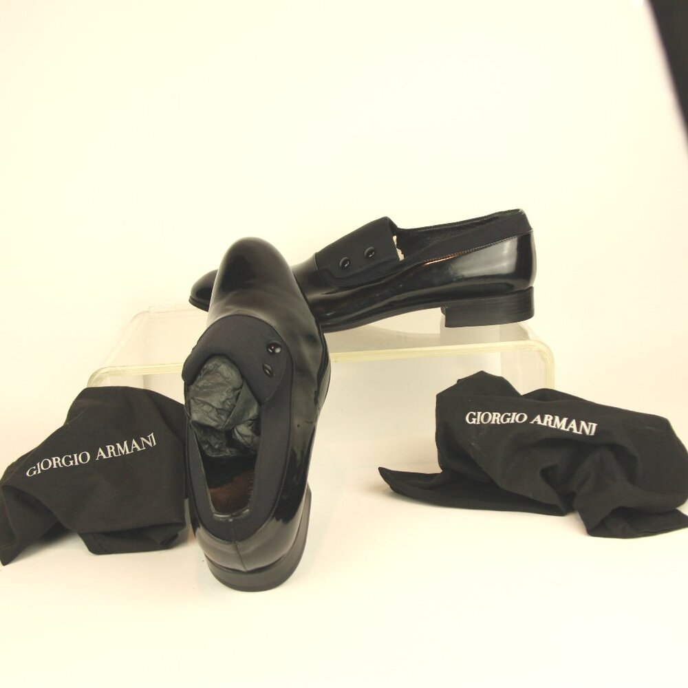 Giorgio Armani Men's Slip-On Patent Leather Loafer